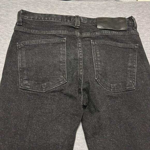 Naked & Famous Denim Jeans Mens 30x32 Black Stretch Super Guy Dark Wash - Picture 8 of 15